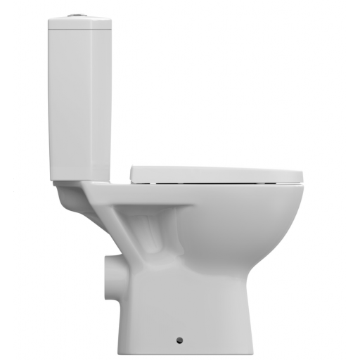Унитаз-компакт напольный безободковый с бачком Cersanit PARVA CLEAN ON 011 3/6 DPL EO S-KO-PA011-3/6-COn-DL-w с сиденьем Soft Close